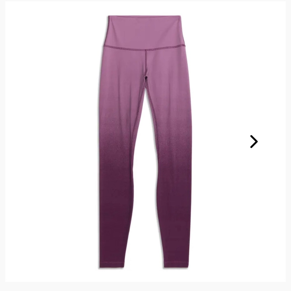 Lululemon Spray Ombre Align Pant Bw555 Ftbk Full28 Vintage Mauve size 0